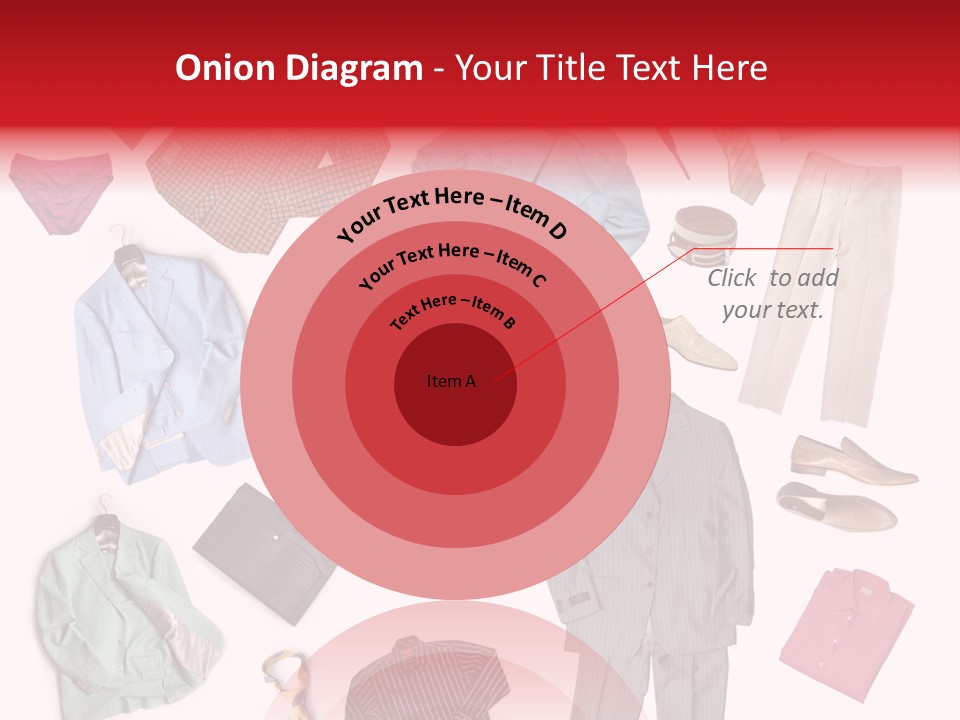 A Bunch Of Clothes That Are On A Table PowerPoint Template