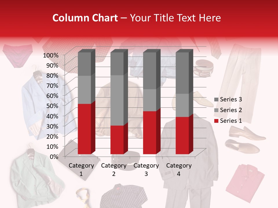 A Bunch Of Clothes That Are On A Table PowerPoint Template