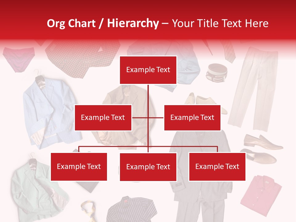 A Bunch Of Clothes That Are On A Table PowerPoint Template