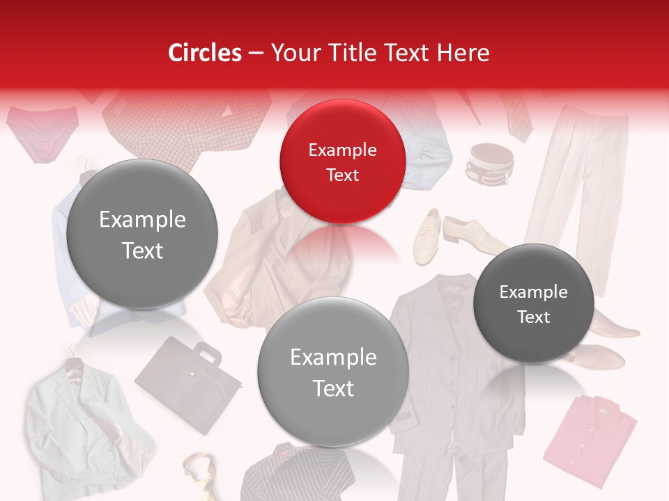 A Bunch Of Clothes That Are On A Table PowerPoint Template