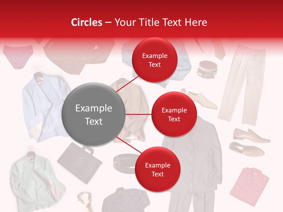 A Bunch Of Clothes That Are On A Table PowerPoint Template