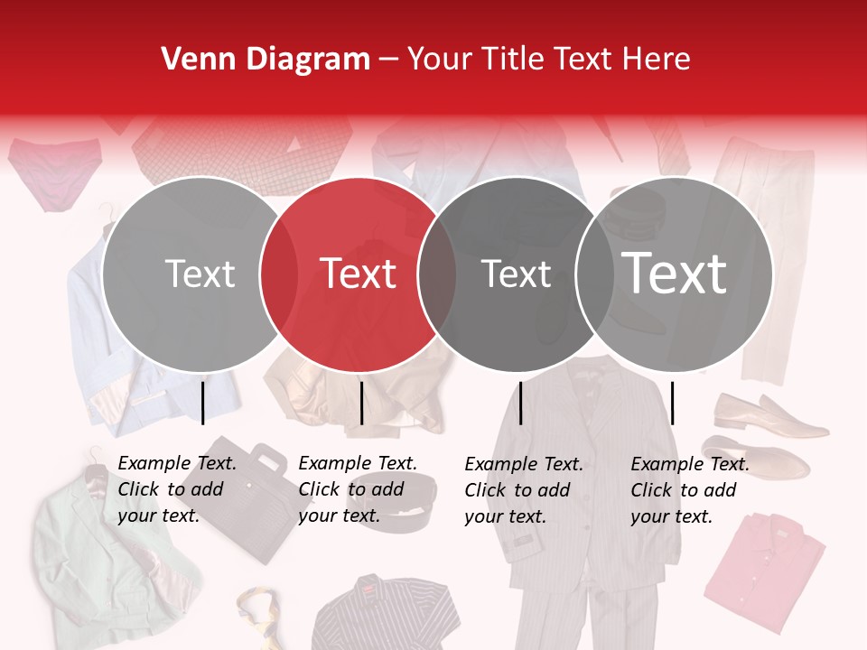 A Bunch Of Clothes That Are On A Table PowerPoint Template