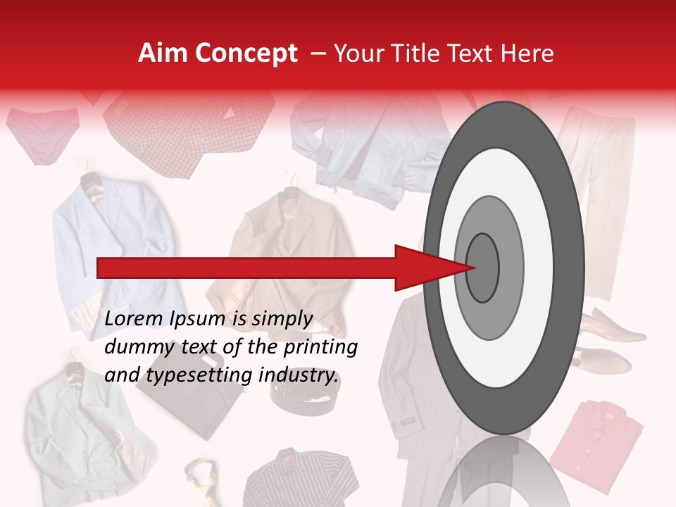 A Bunch Of Clothes That Are On A Table PowerPoint Template