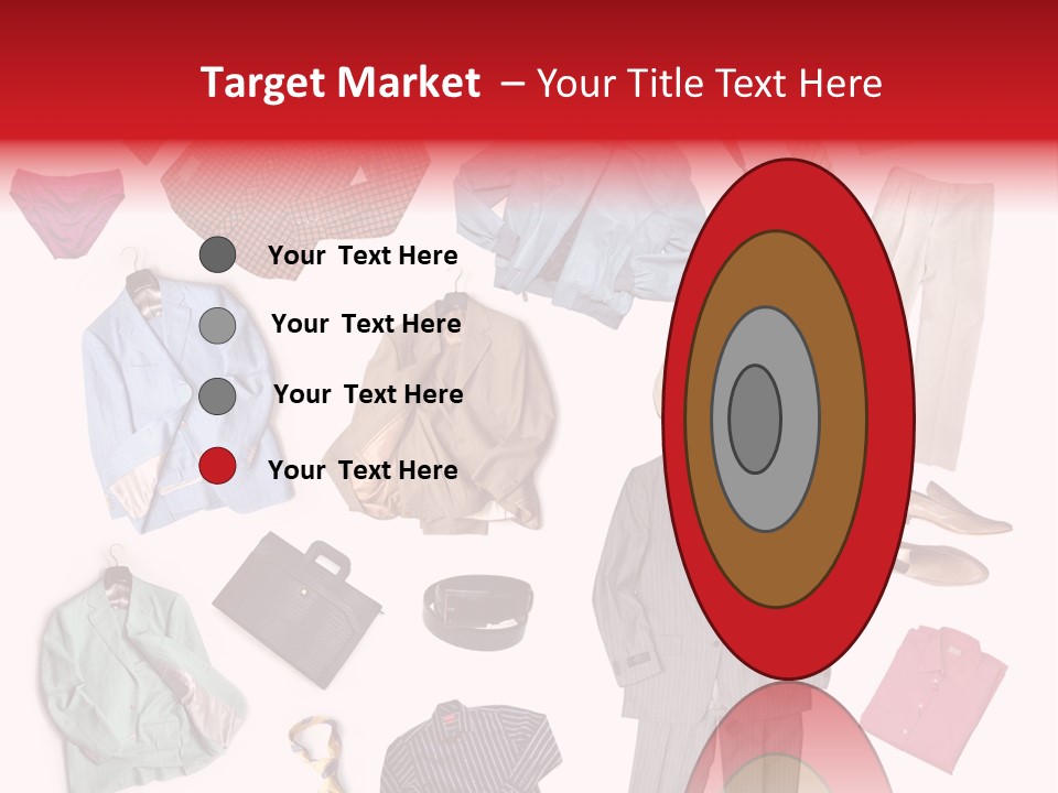 A Bunch Of Clothes That Are On A Table PowerPoint Template