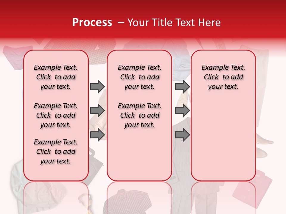 A Bunch Of Clothes That Are On A Table PowerPoint Template