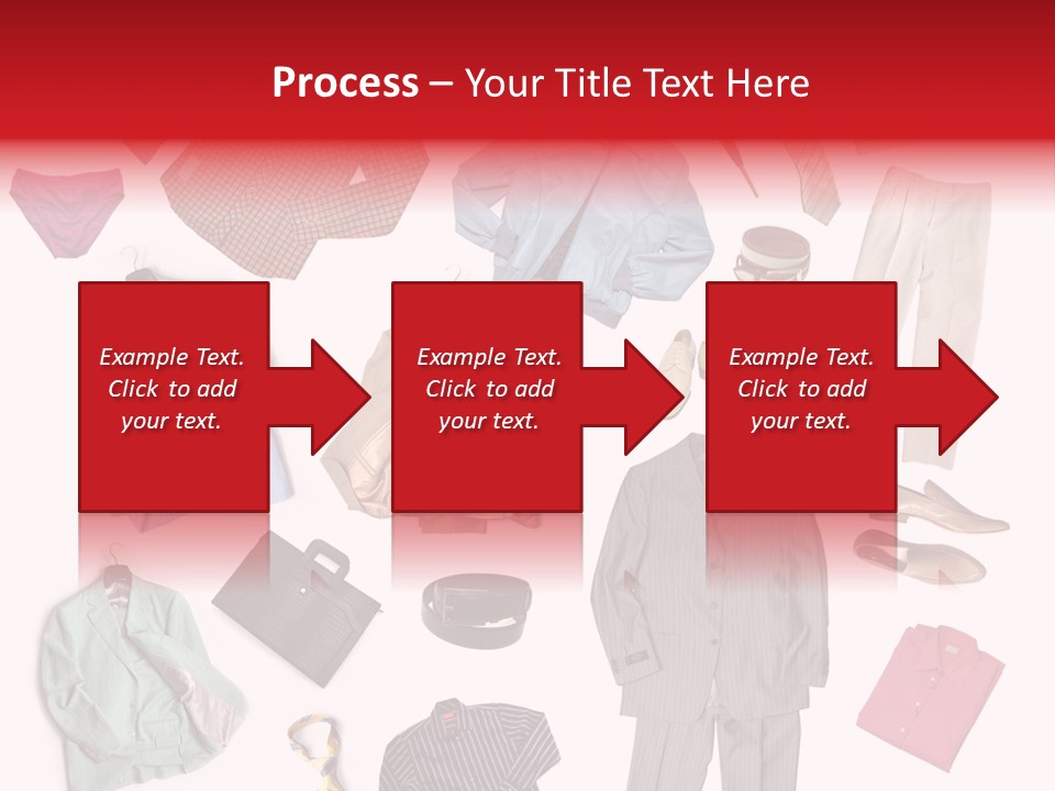A Bunch Of Clothes That Are On A Table PowerPoint Template