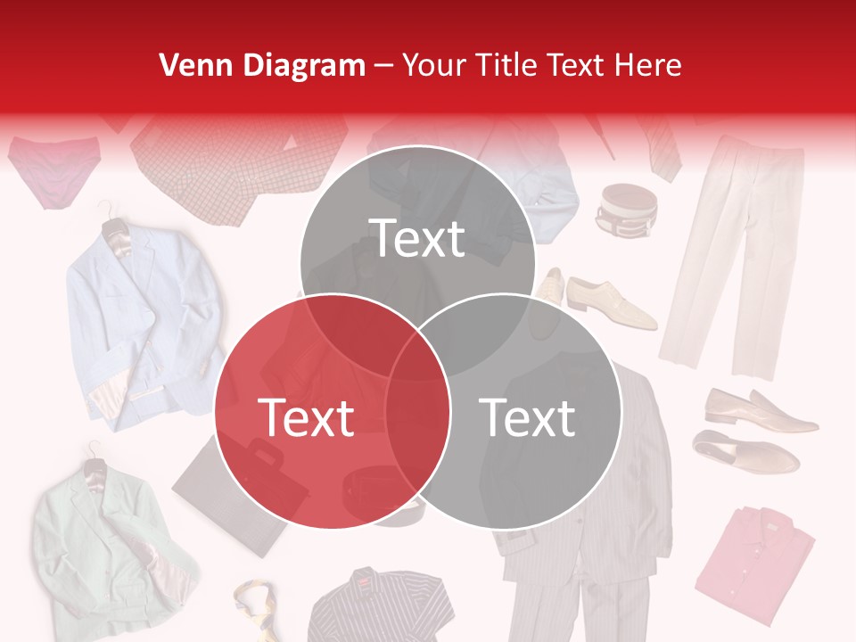 A Bunch Of Clothes That Are On A Table PowerPoint Template