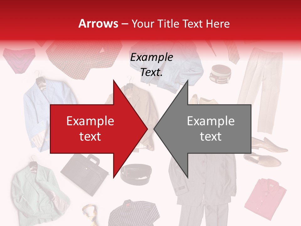 A Bunch Of Clothes That Are On A Table PowerPoint Template