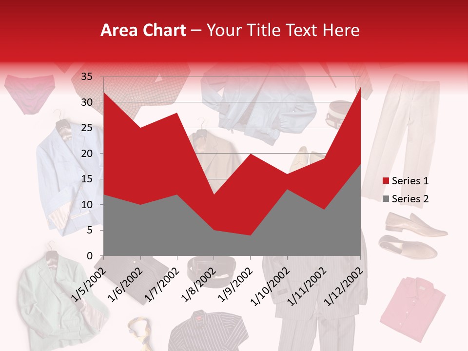 A Bunch Of Clothes That Are On A Table PowerPoint Template