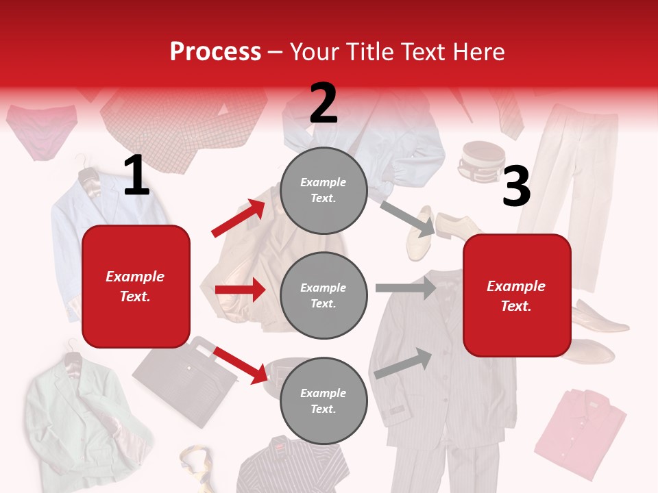 A Bunch Of Clothes That Are On A Table PowerPoint Template