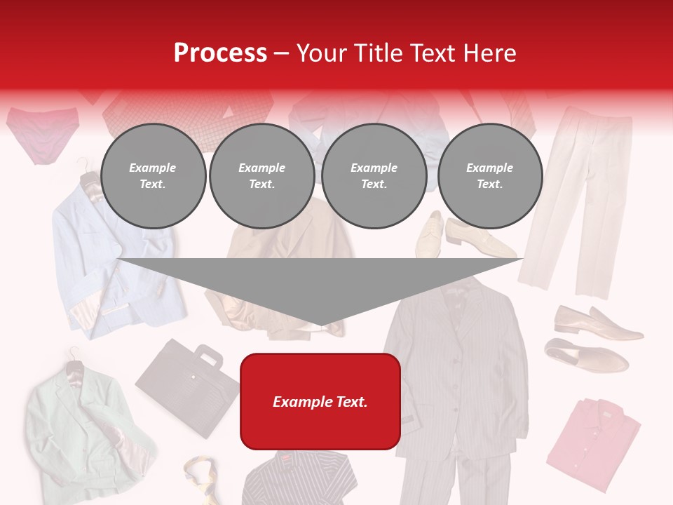 A Bunch Of Clothes That Are On A Table PowerPoint Template