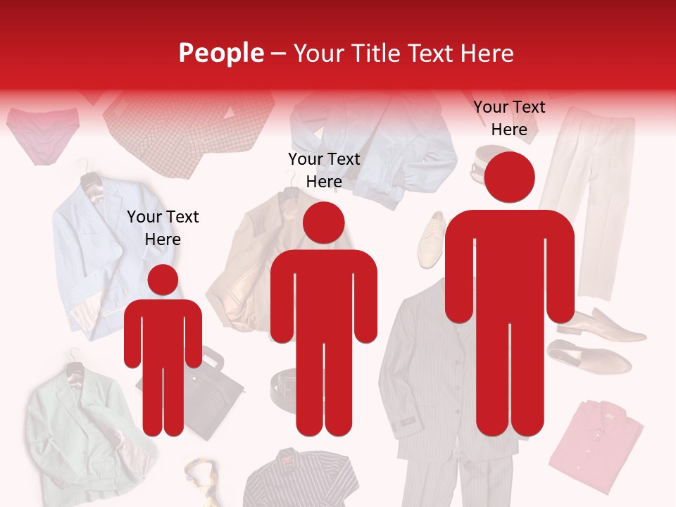 A Bunch Of Clothes That Are On A Table PowerPoint Template