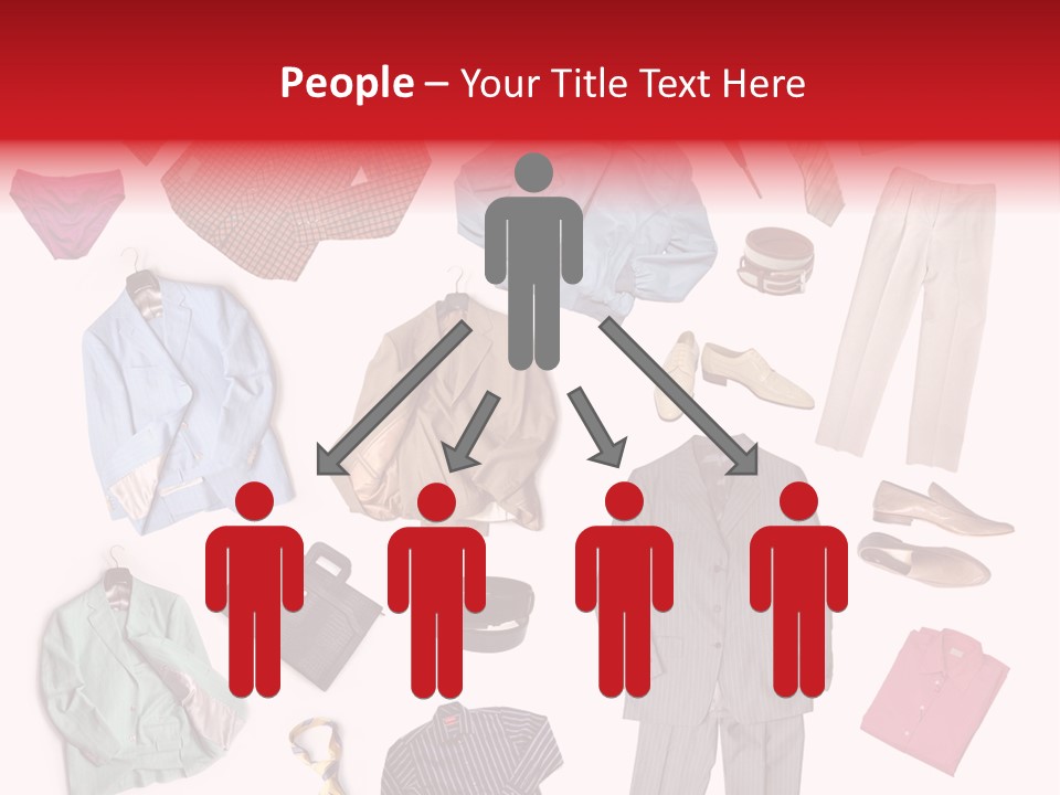 A Bunch Of Clothes That Are On A Table PowerPoint Template