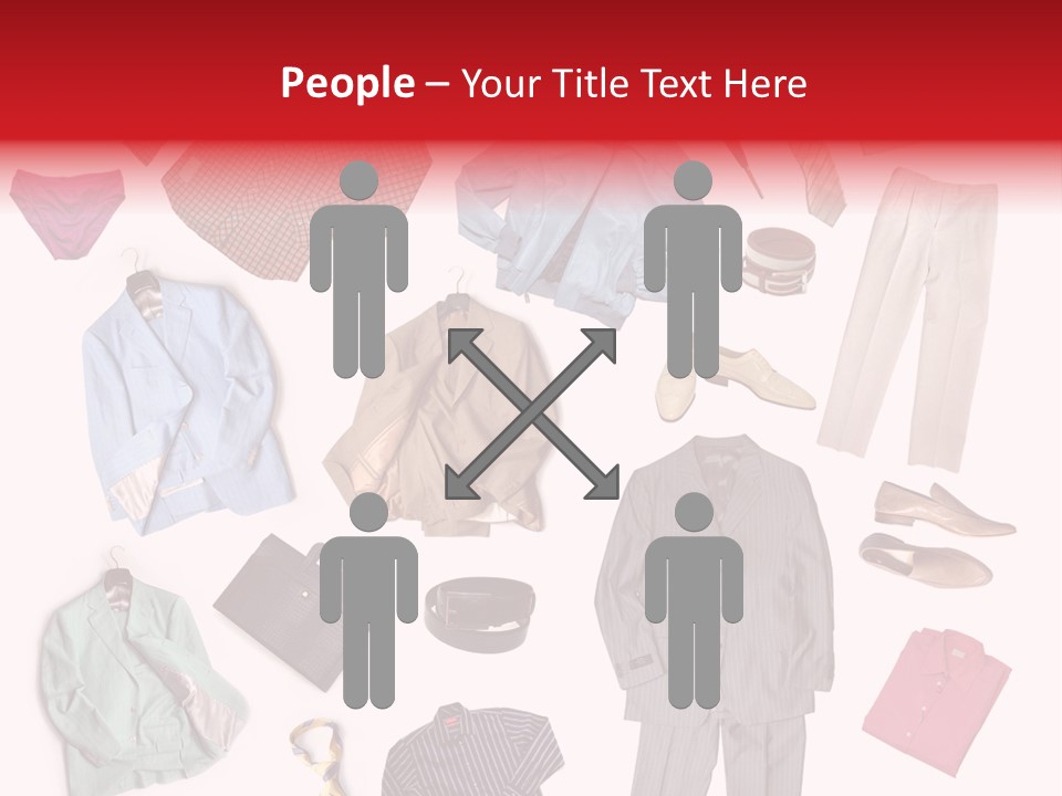 A Bunch Of Clothes That Are On A Table PowerPoint Template