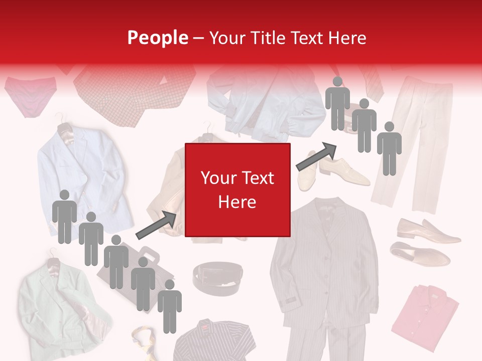 A Bunch Of Clothes That Are On A Table PowerPoint Template