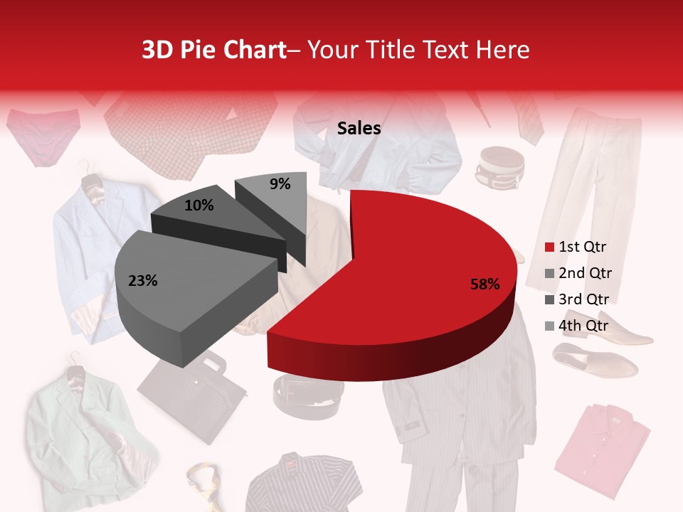 A Bunch Of Clothes That Are On A Table PowerPoint Template