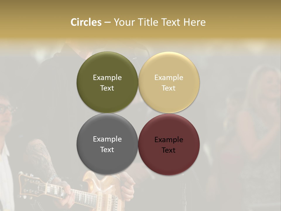 A Man Singing Into A Microphone While Holding A Guitar PowerPoint Template