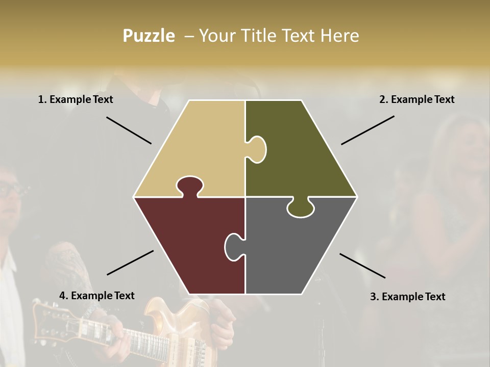 A Man Singing Into A Microphone While Holding A Guitar PowerPoint Template