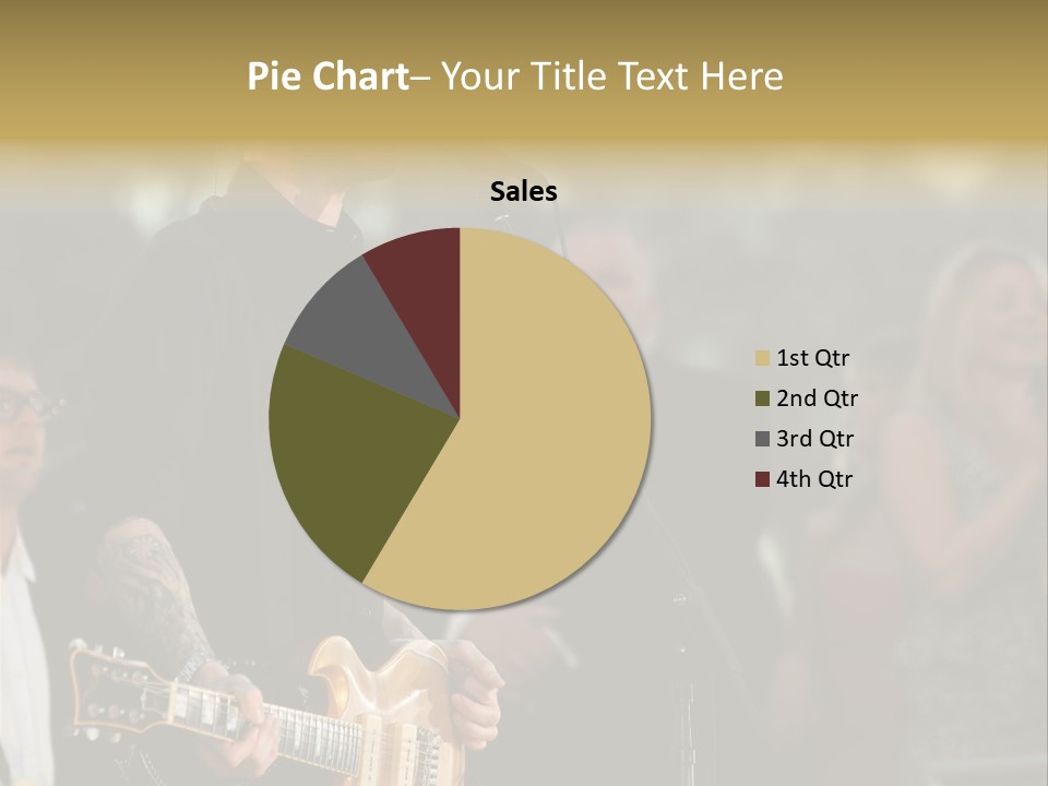A Man Singing Into A Microphone While Holding A Guitar PowerPoint Template
