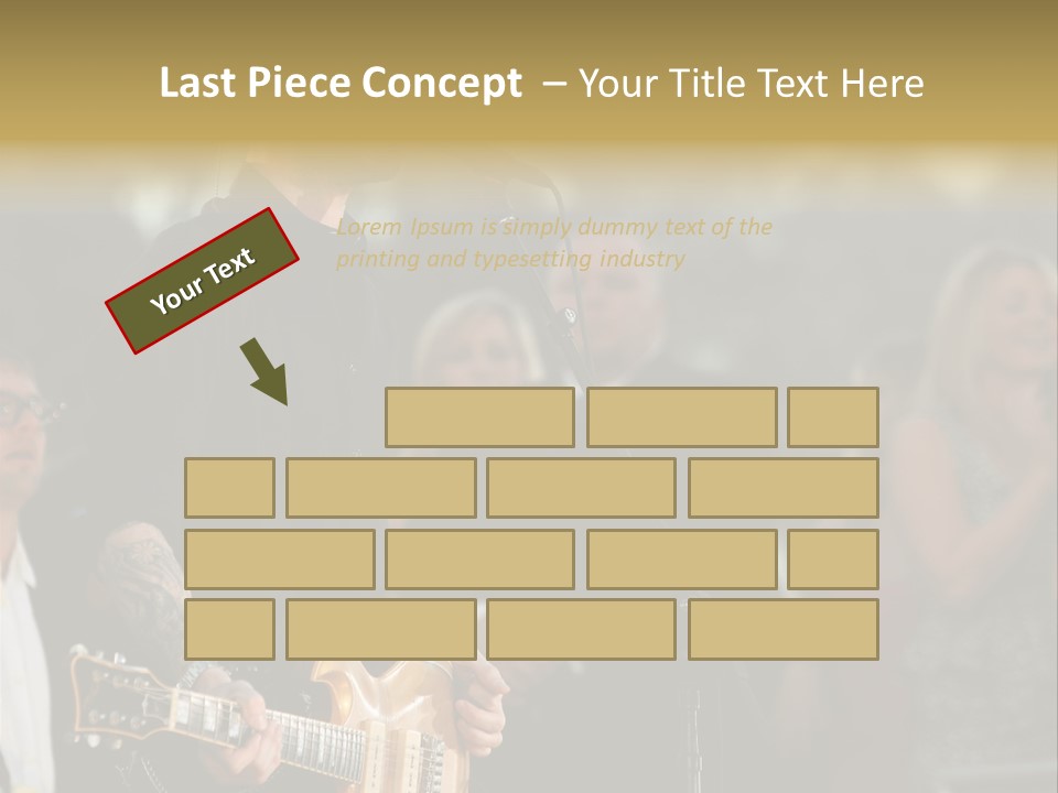 A Man Singing Into A Microphone While Holding A Guitar PowerPoint Template