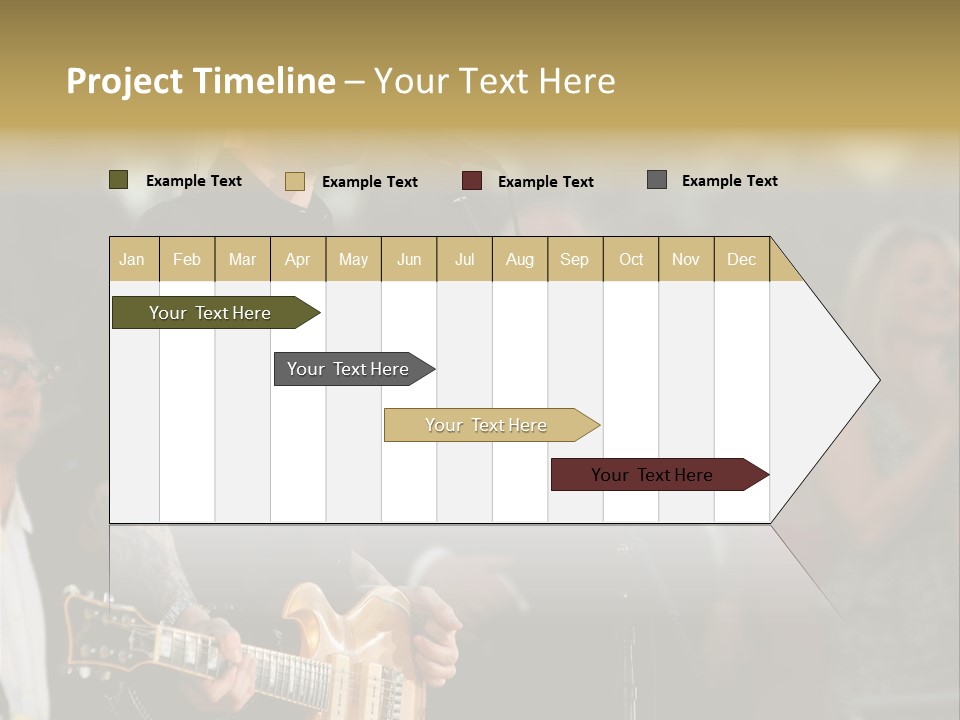 A Man Singing Into A Microphone While Holding A Guitar PowerPoint Template