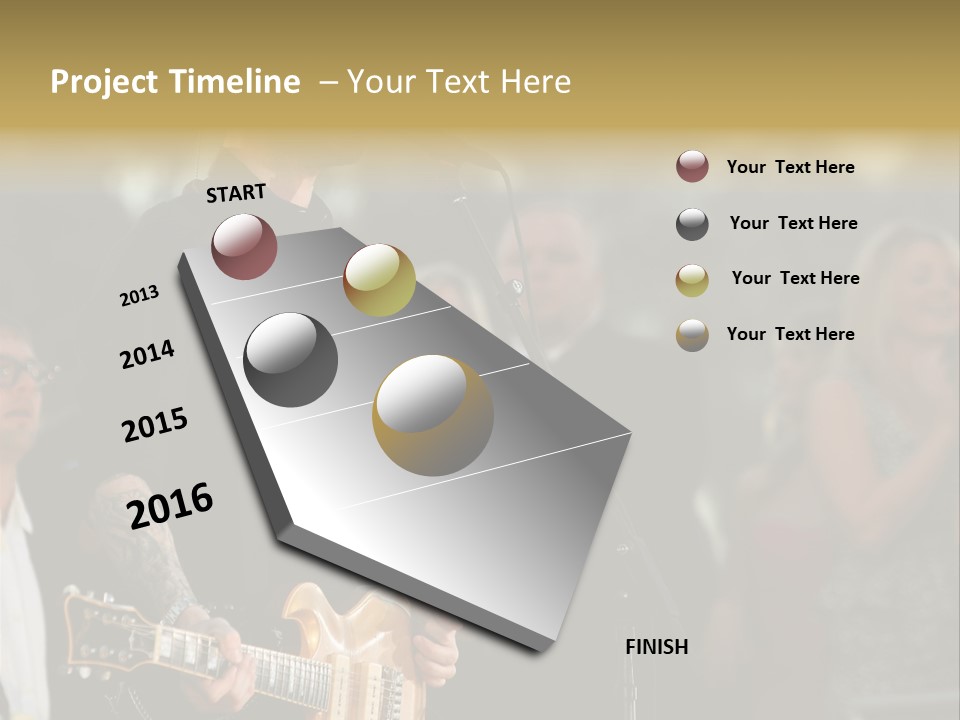 A Man Singing Into A Microphone While Holding A Guitar PowerPoint Template