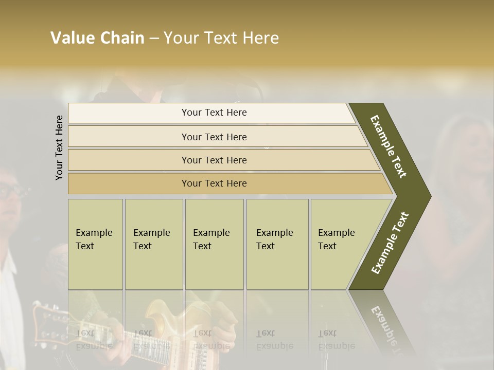A Man Singing Into A Microphone While Holding A Guitar PowerPoint Template