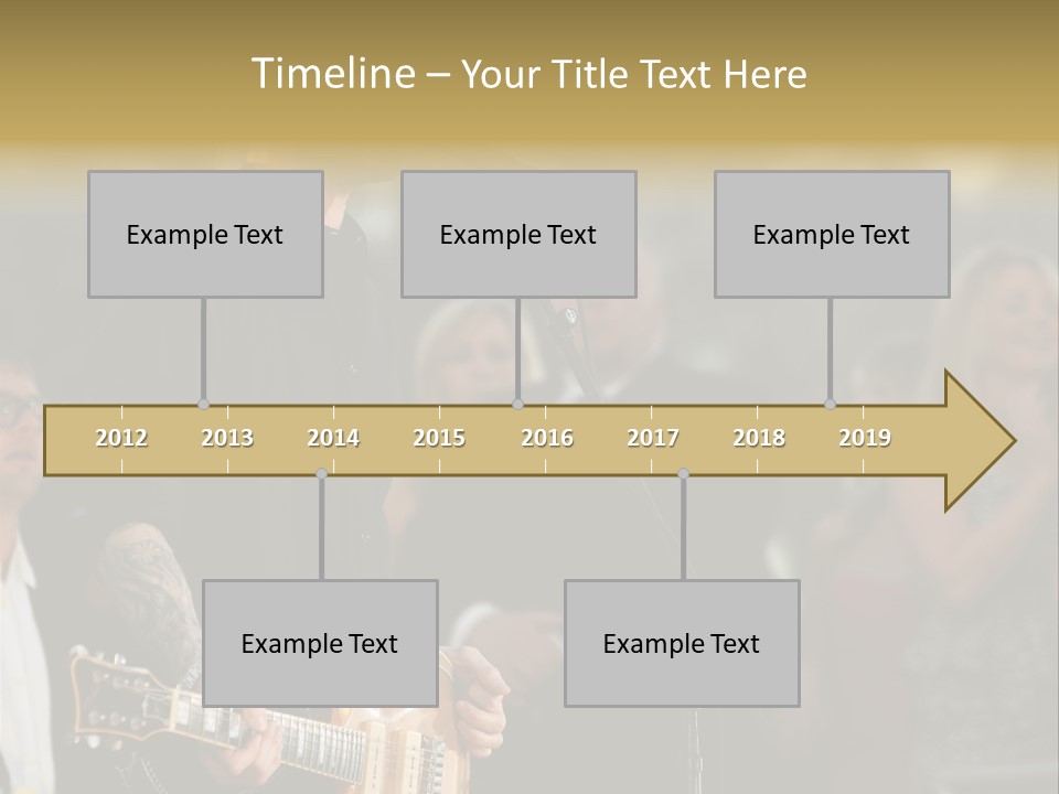 A Man Singing Into A Microphone While Holding A Guitar PowerPoint Template
