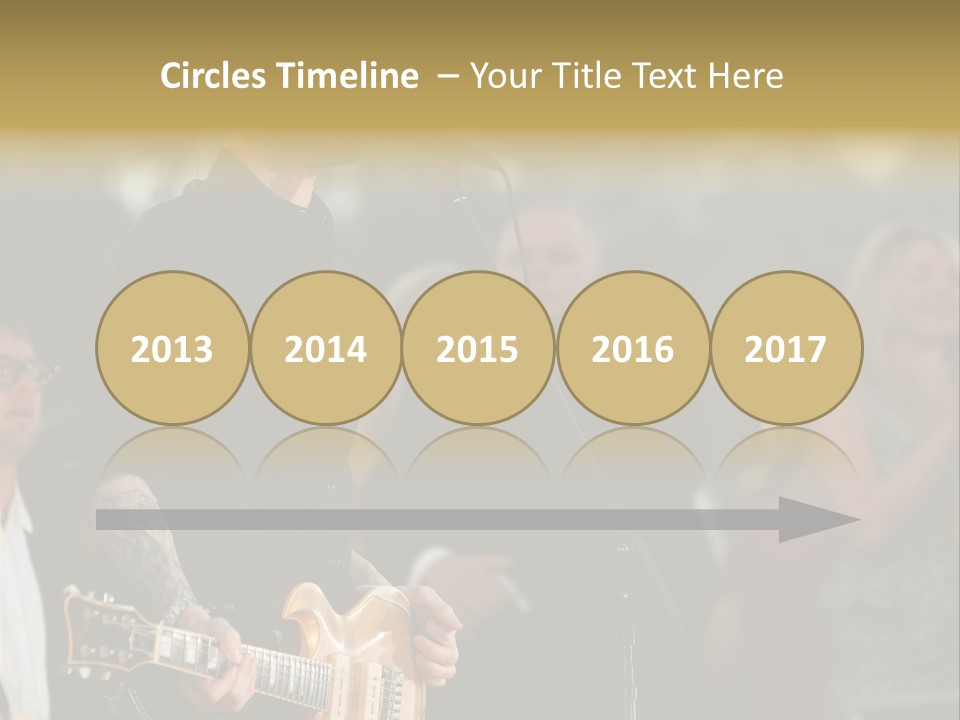 A Man Singing Into A Microphone While Holding A Guitar PowerPoint Template