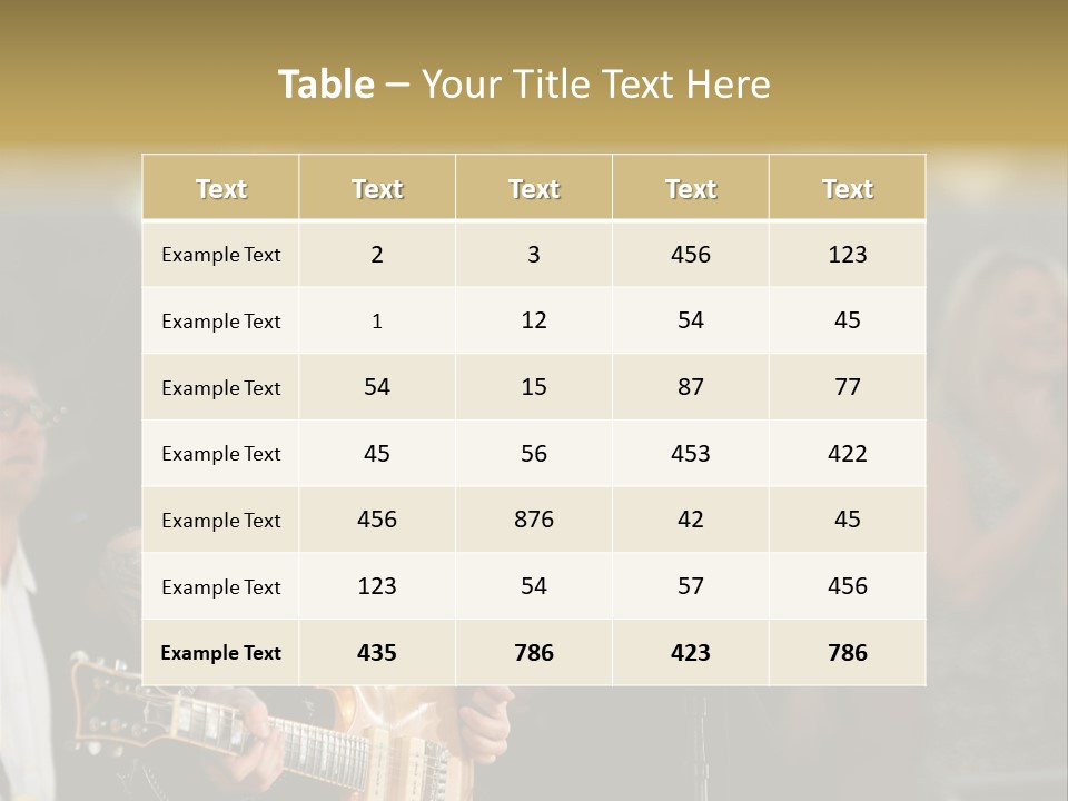 A Man Singing Into A Microphone While Holding A Guitar PowerPoint Template