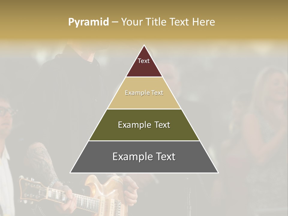 A Man Singing Into A Microphone While Holding A Guitar PowerPoint Template