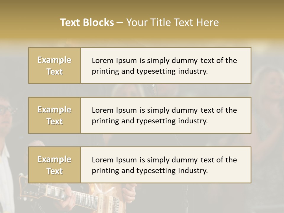 A Man Singing Into A Microphone While Holding A Guitar PowerPoint Template