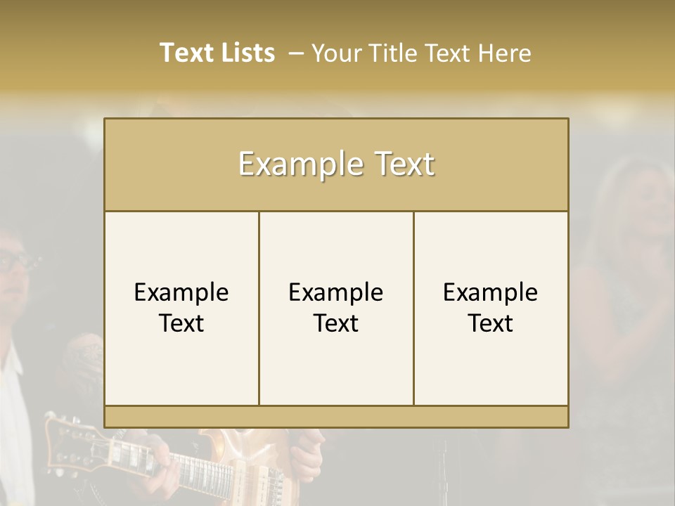 A Man Singing Into A Microphone While Holding A Guitar PowerPoint Template