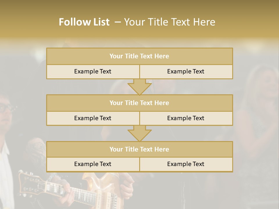 A Man Singing Into A Microphone While Holding A Guitar PowerPoint Template