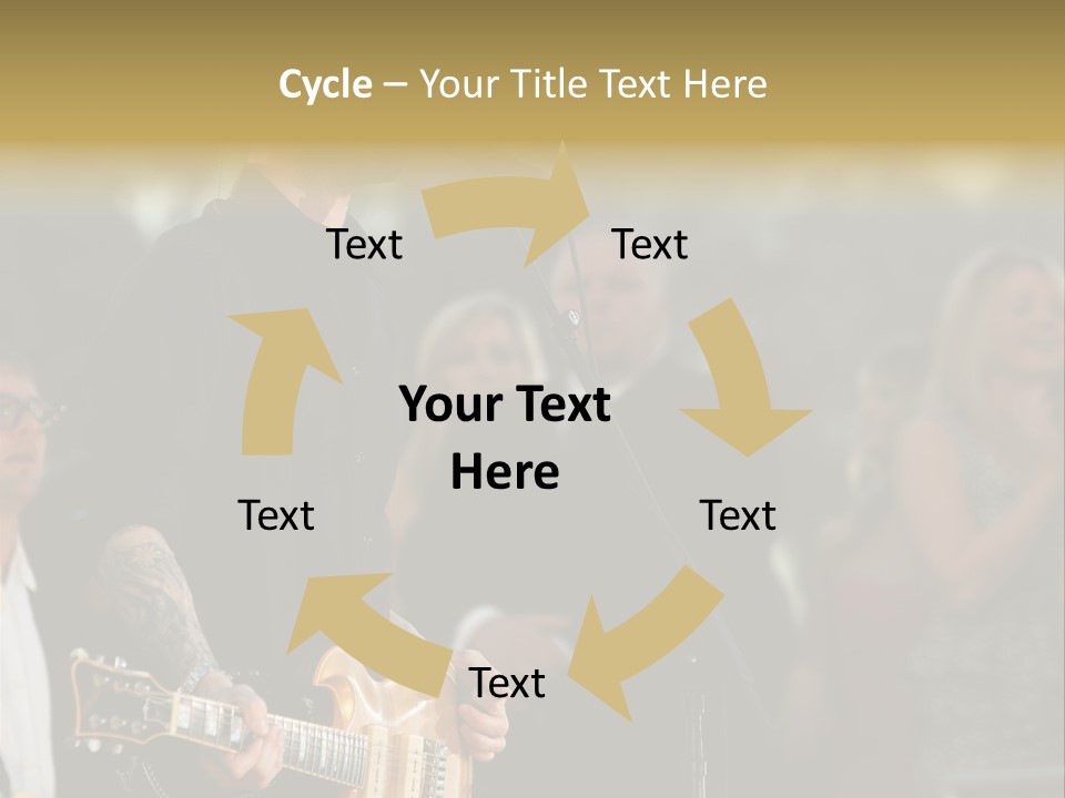 A Man Singing Into A Microphone While Holding A Guitar PowerPoint Template