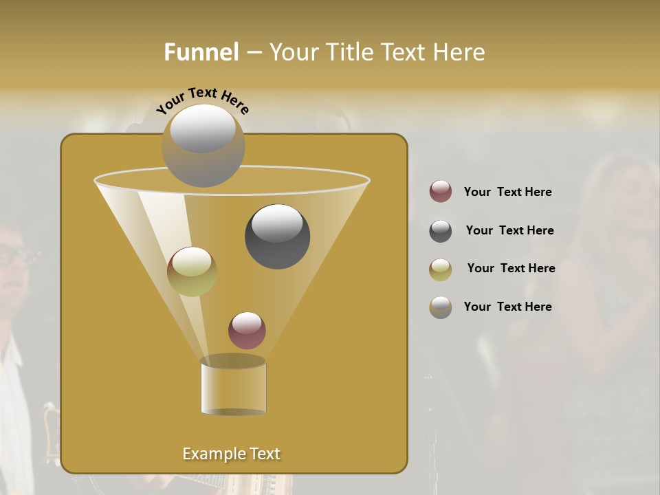 A Man Singing Into A Microphone While Holding A Guitar PowerPoint Template