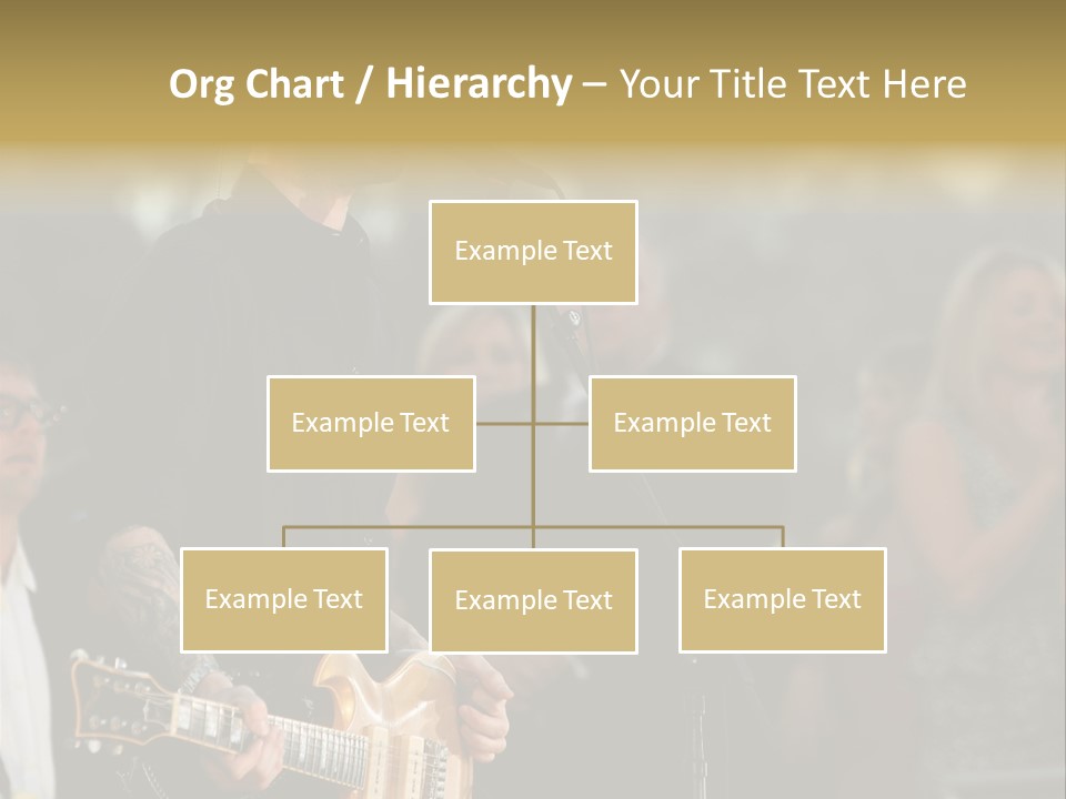 A Man Singing Into A Microphone While Holding A Guitar PowerPoint Template