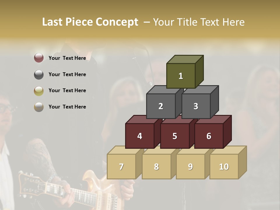 A Man Singing Into A Microphone While Holding A Guitar PowerPoint Template