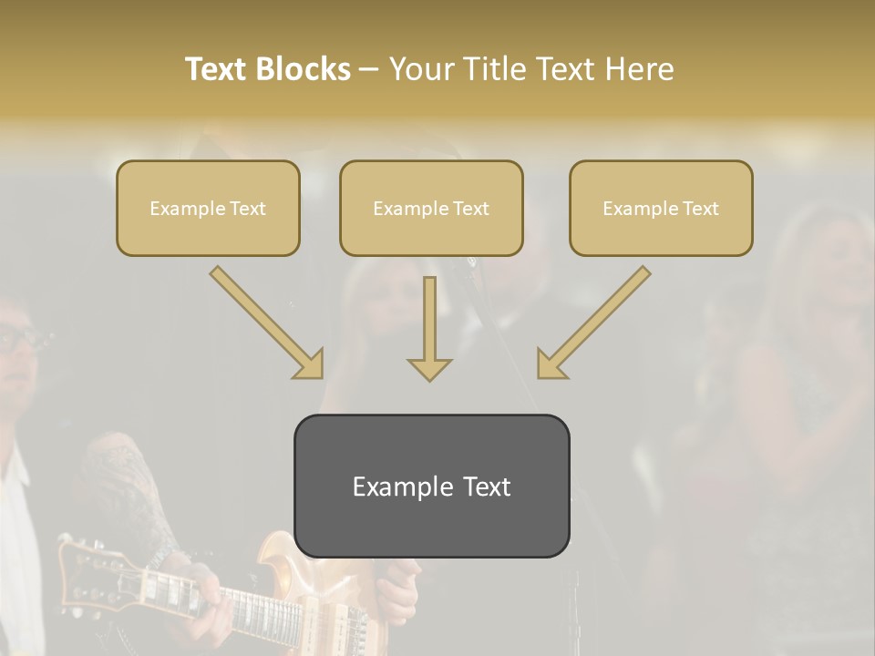 A Man Singing Into A Microphone While Holding A Guitar PowerPoint Template