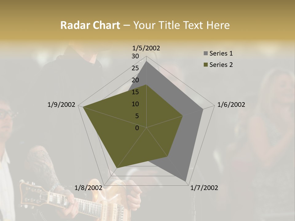 A Man Singing Into A Microphone While Holding A Guitar PowerPoint Template