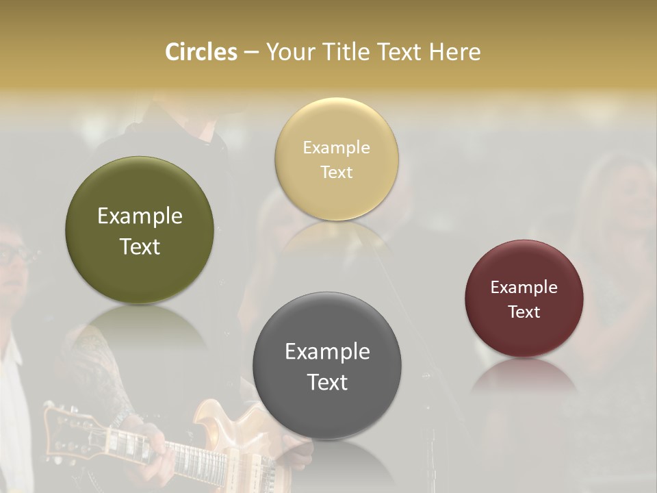 A Man Singing Into A Microphone While Holding A Guitar PowerPoint Template