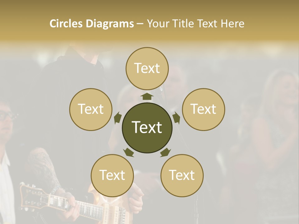 A Man Singing Into A Microphone While Holding A Guitar PowerPoint Template