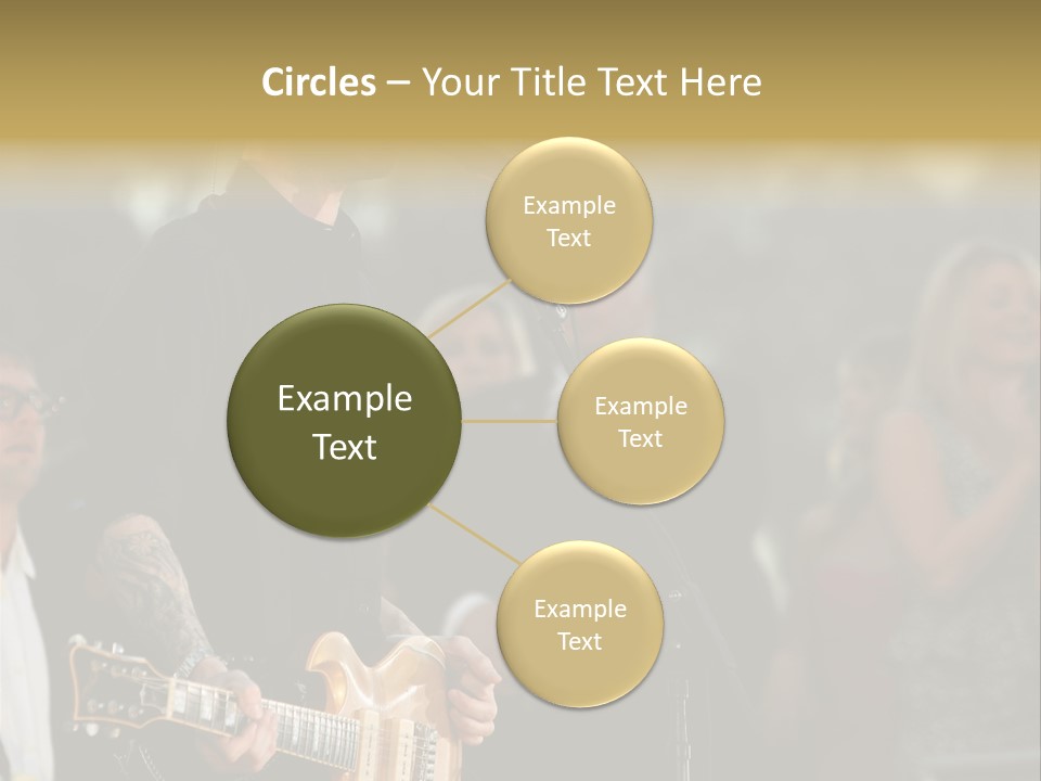 A Man Singing Into A Microphone While Holding A Guitar PowerPoint Template