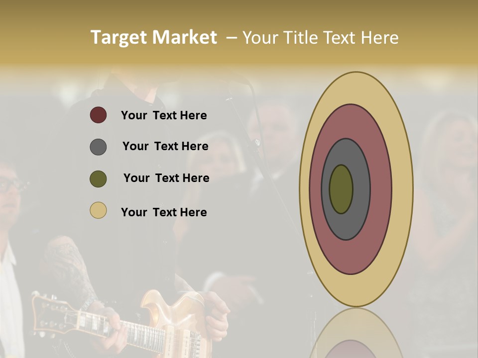 A Man Singing Into A Microphone While Holding A Guitar PowerPoint Template