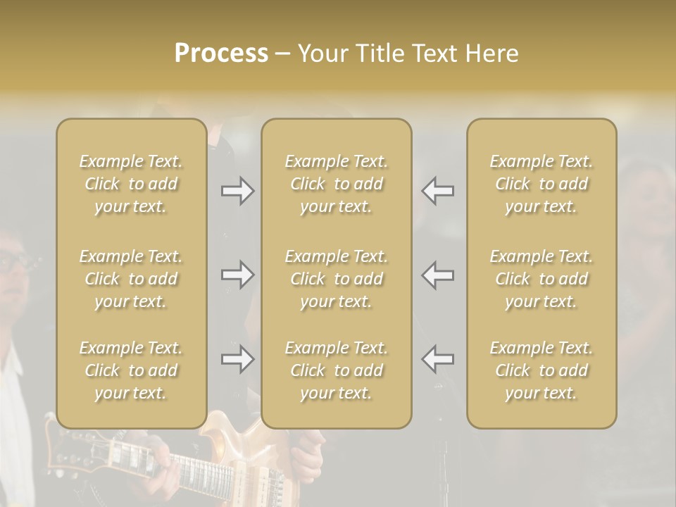 A Man Singing Into A Microphone While Holding A Guitar PowerPoint Template