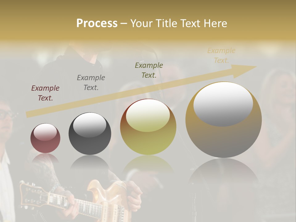 A Man Singing Into A Microphone While Holding A Guitar PowerPoint Template