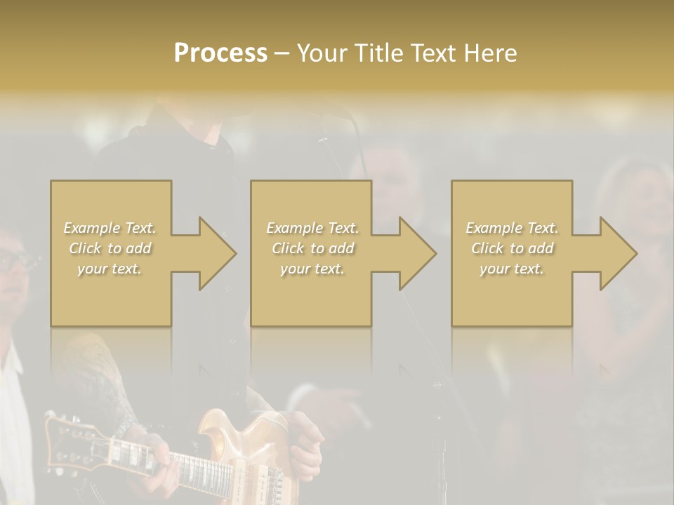 A Man Singing Into A Microphone While Holding A Guitar PowerPoint Template