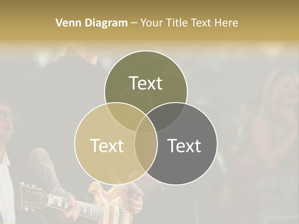 A Man Singing Into A Microphone While Holding A Guitar PowerPoint Template