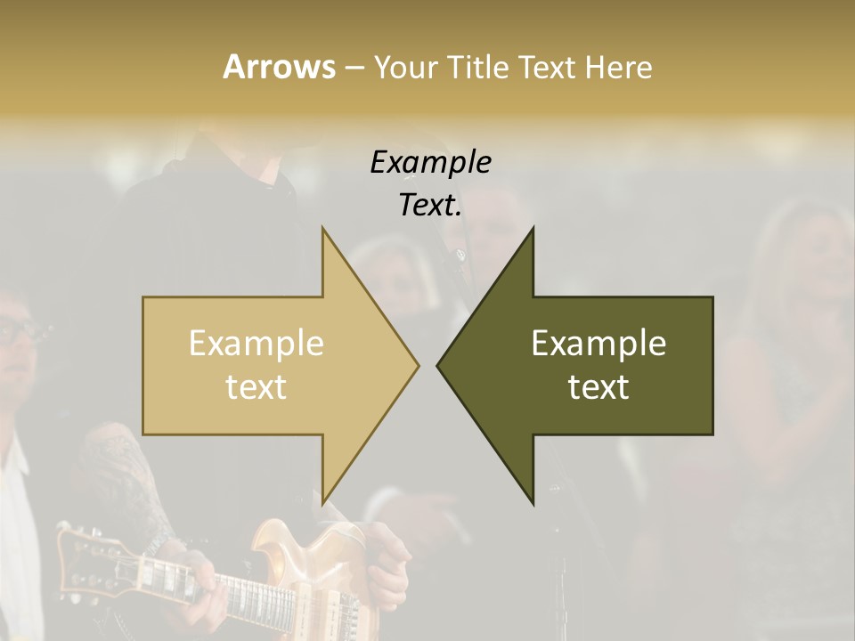 A Man Singing Into A Microphone While Holding A Guitar PowerPoint Template