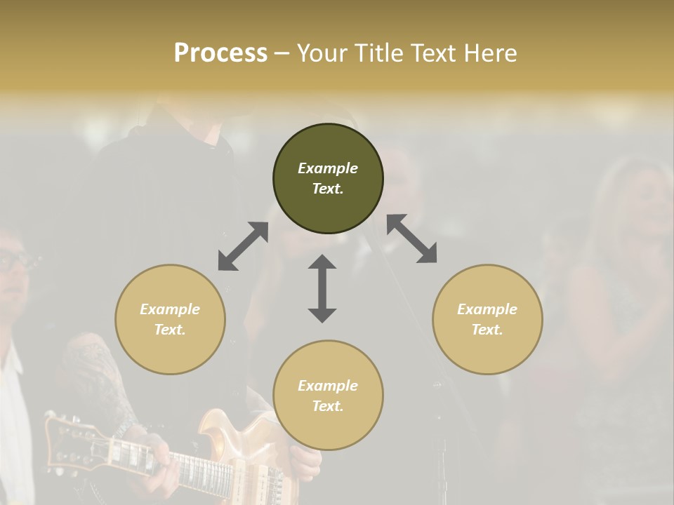 A Man Singing Into A Microphone While Holding A Guitar PowerPoint Template
